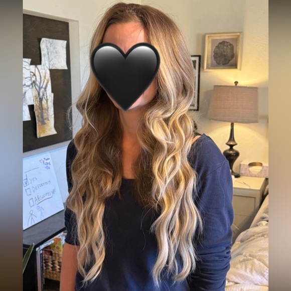 Blonde lace front wig with roots 26 inches glueless - Picture 1 of 7